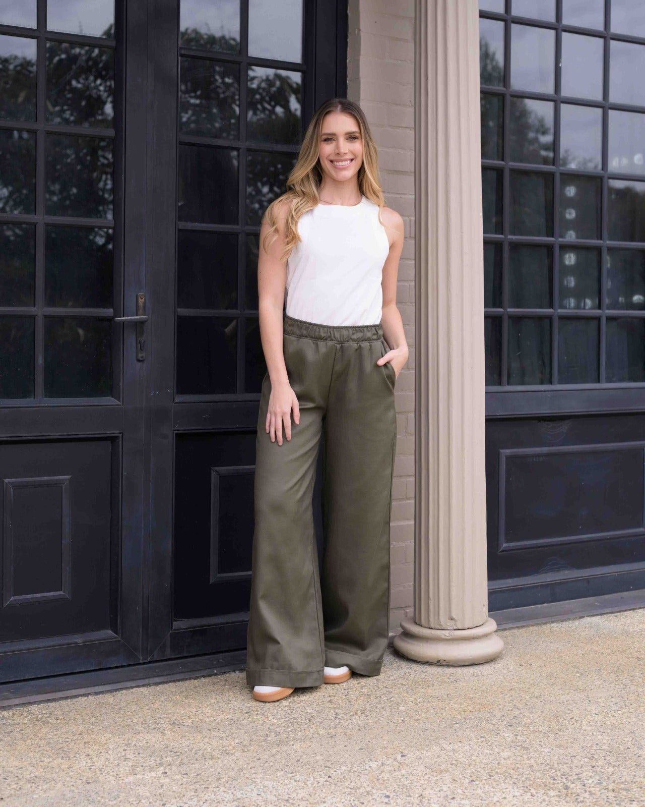 Pantalón Cande Plane verde