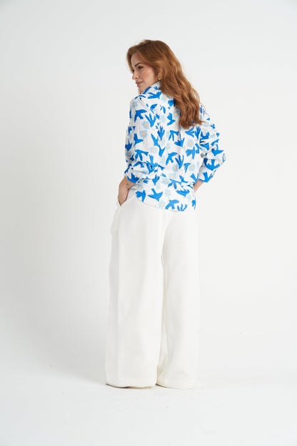 Camisera Flower azul