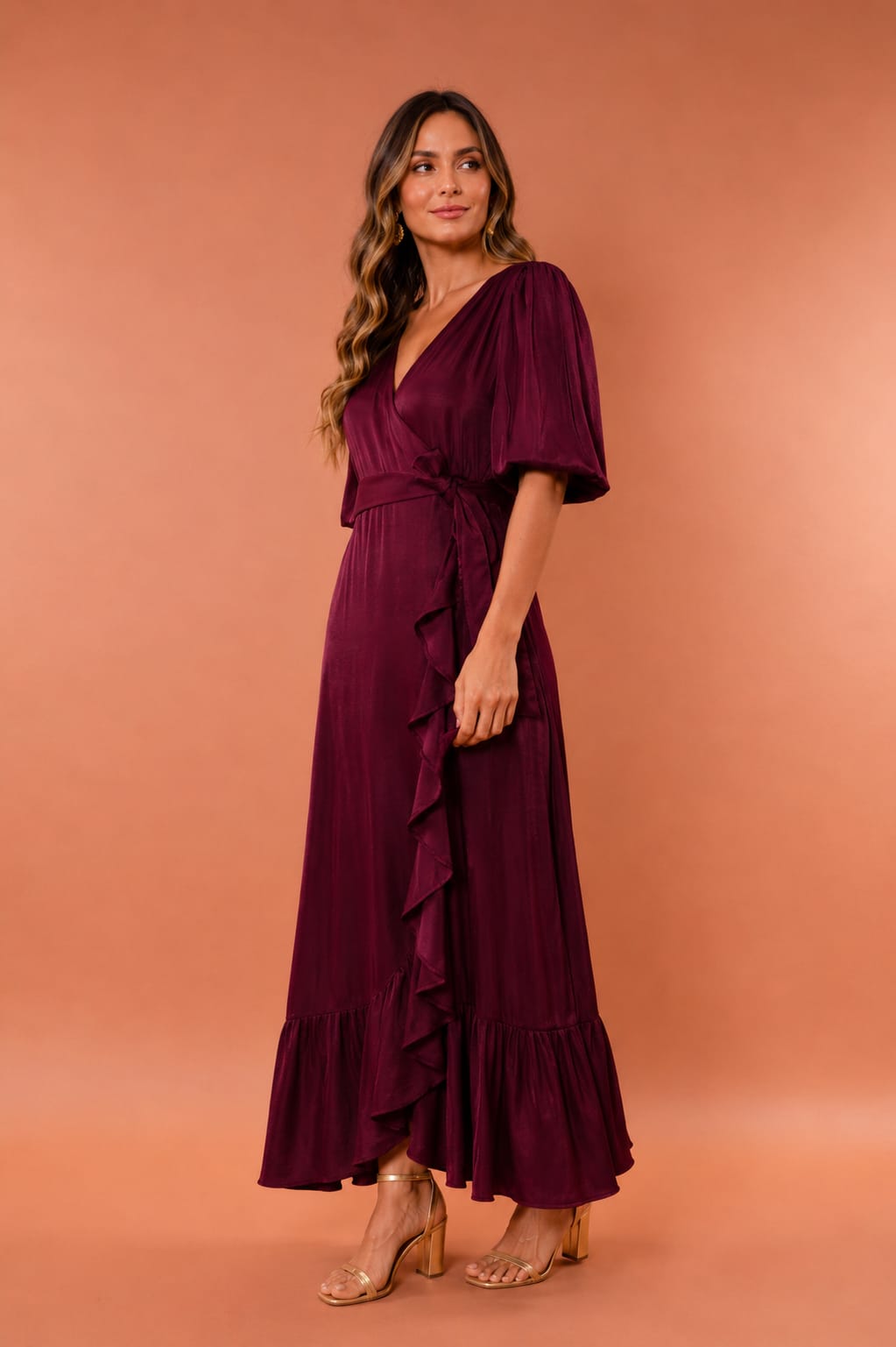 Vestido Melina Merlot