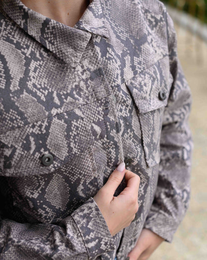 Chaqueta Maia Print Pitón