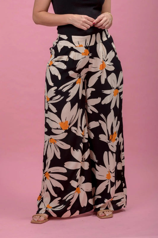 Pantalón Perseo flores amarillas