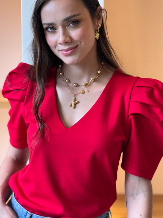 Blusa Darling roja