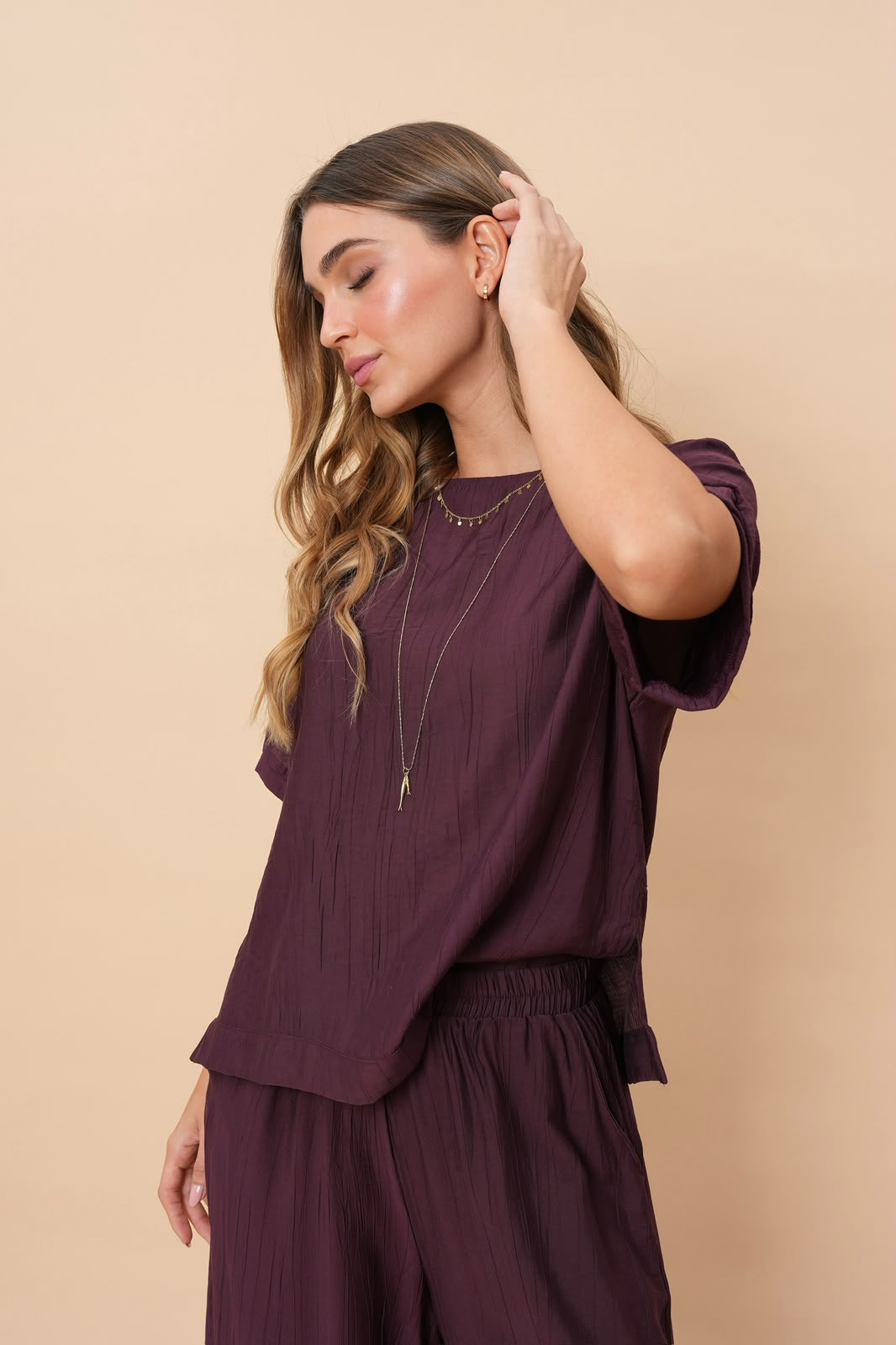 Blusa Zaira Uva