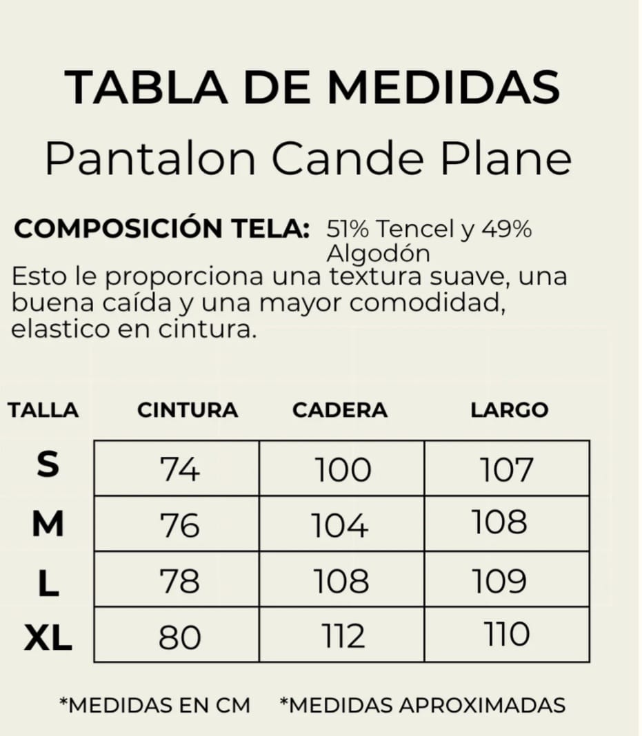 Pantalón Cande Plane negro