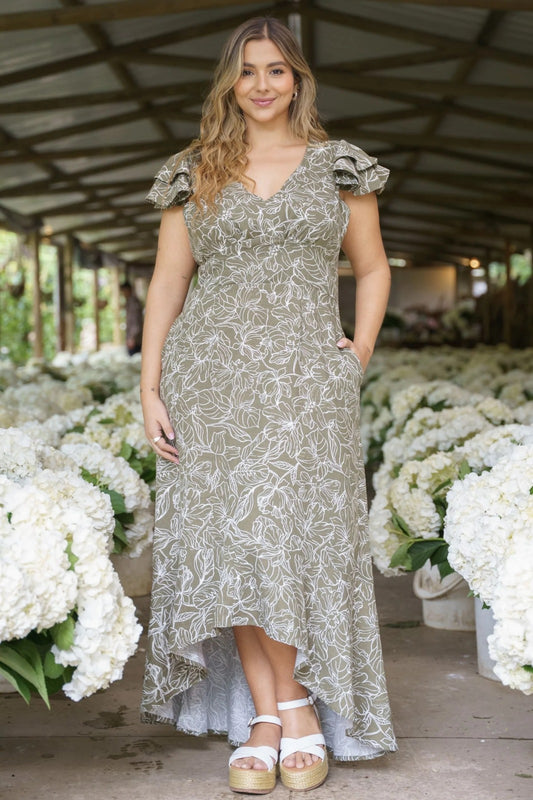 Vestido Bali oliva