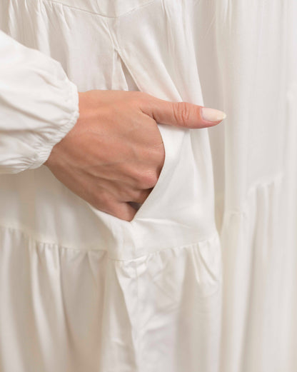 Vestido Eloísa Plane Marfil