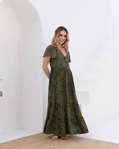 Vestido Praga Print Verde