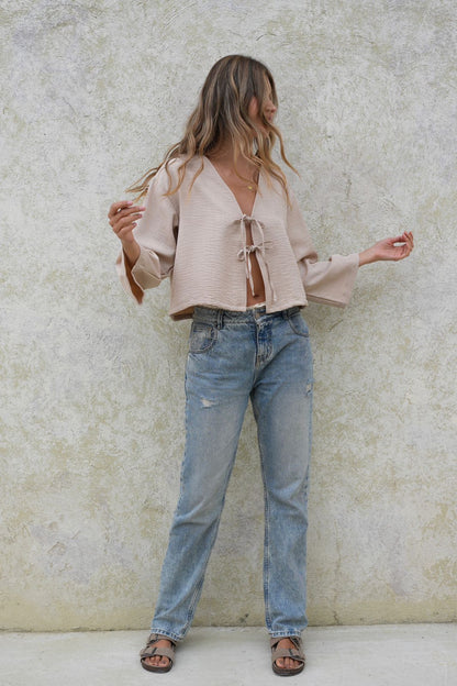 Blusa Tauro Taupe