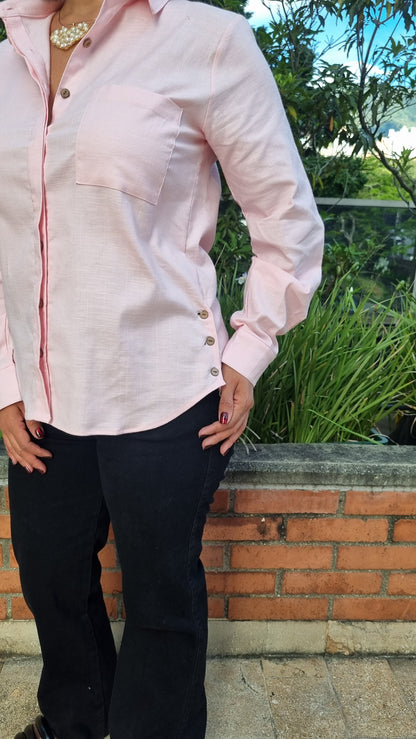 Camisa Boston rosada