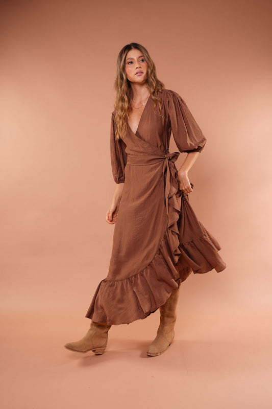 Vestido Melina Caoba