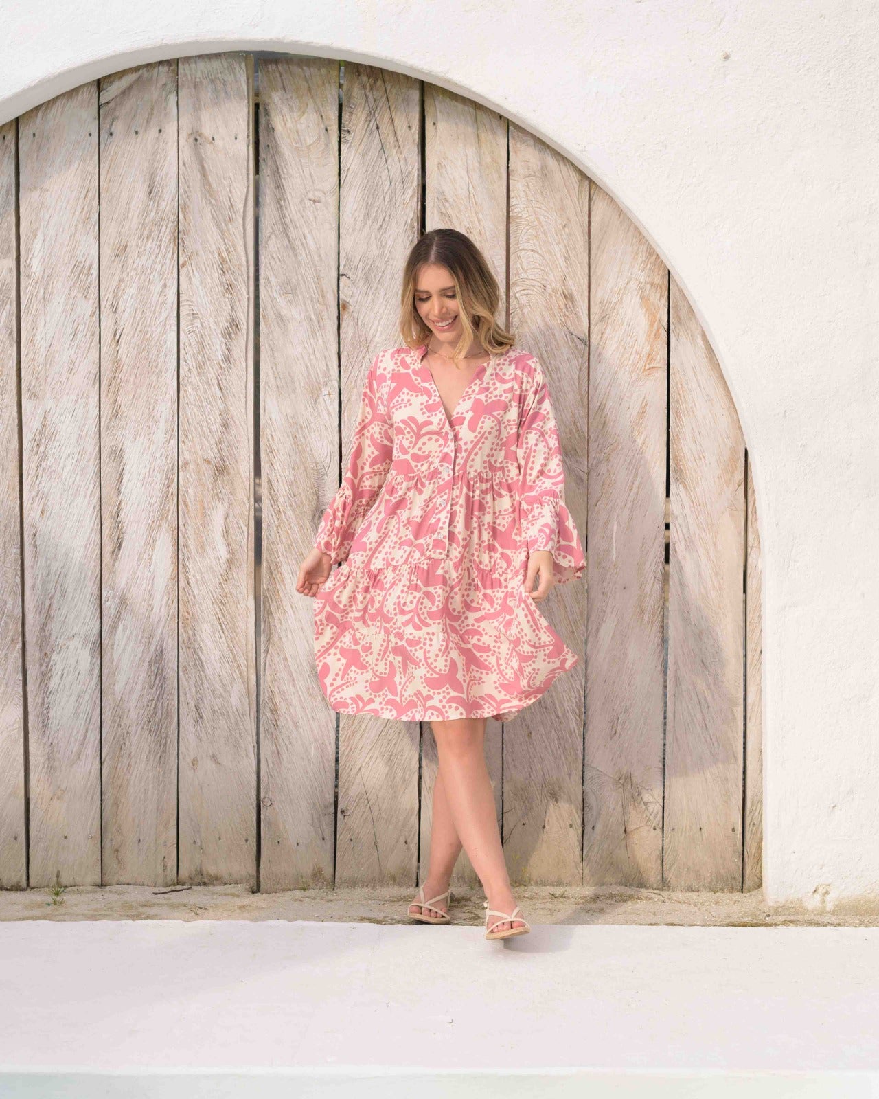 Vestido Lax Bloom rose