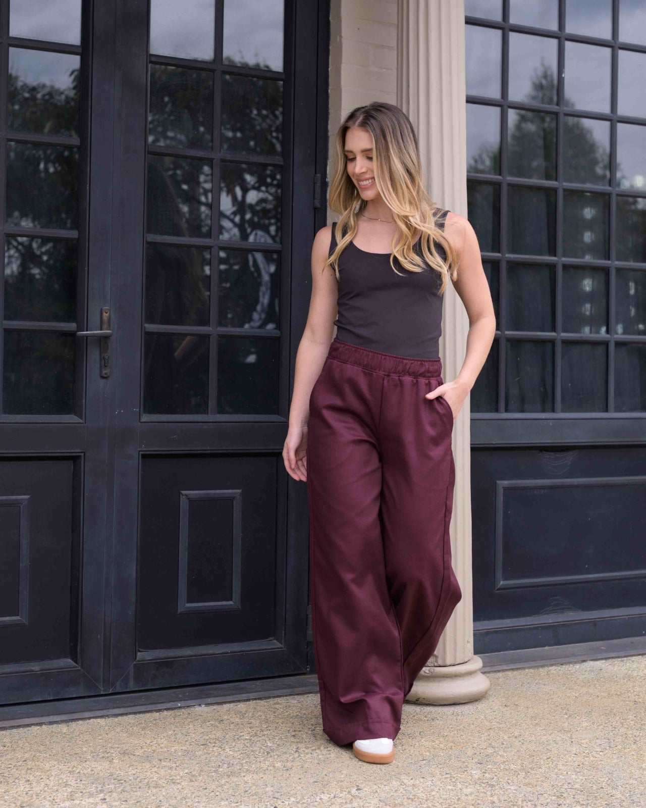 Pantalón Cande Plane Vino
