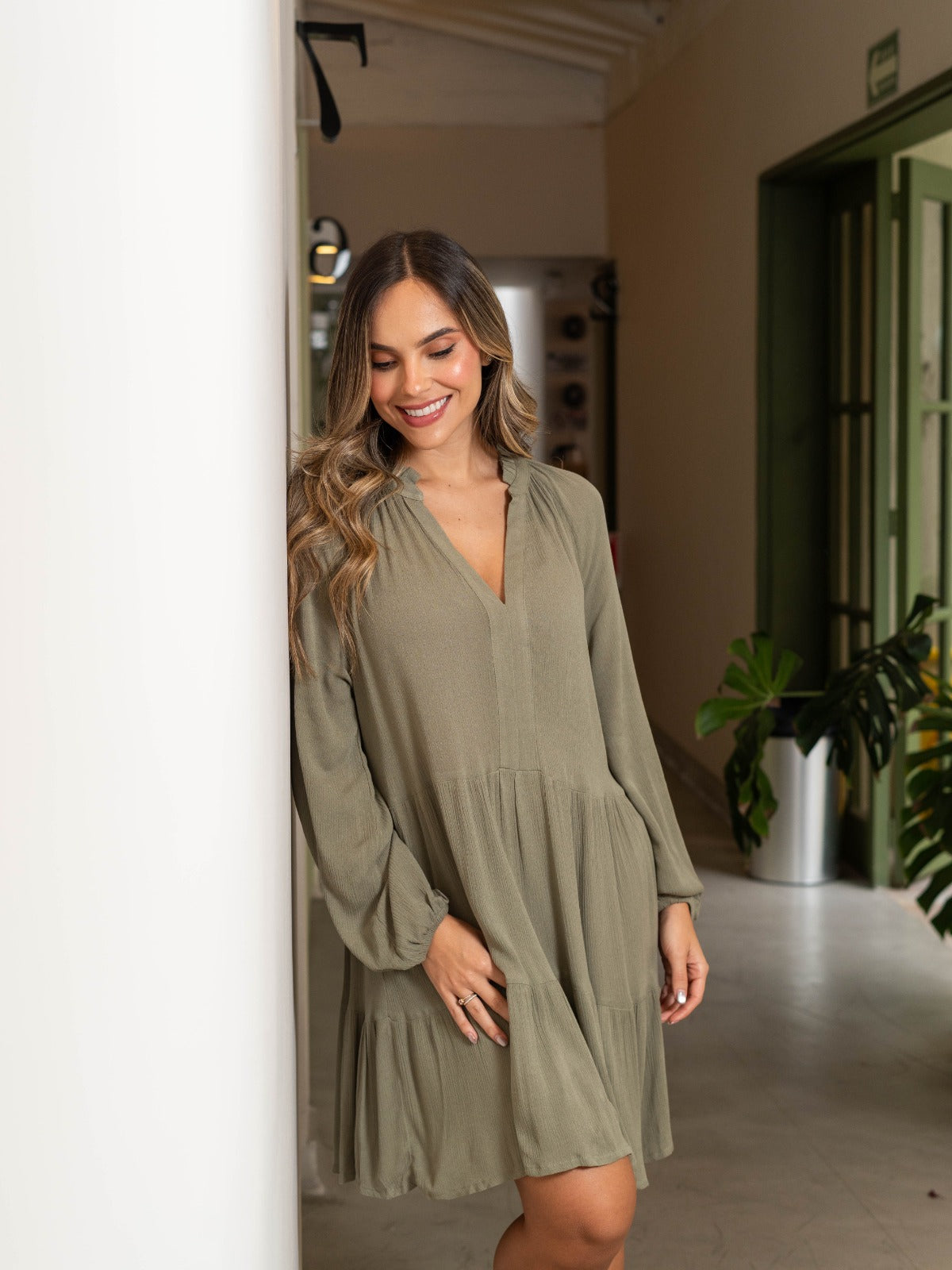 Vestido Anis verde