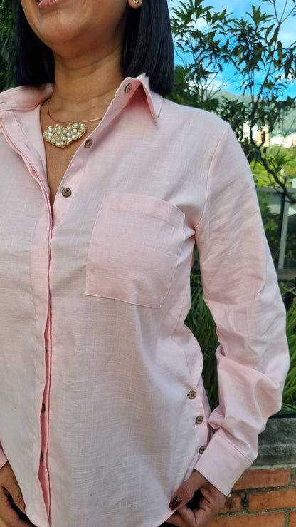 Camisa Boston rosada