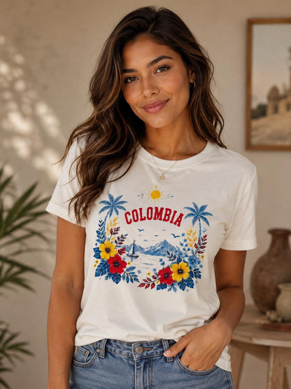 Camiseta Colombia Palmera