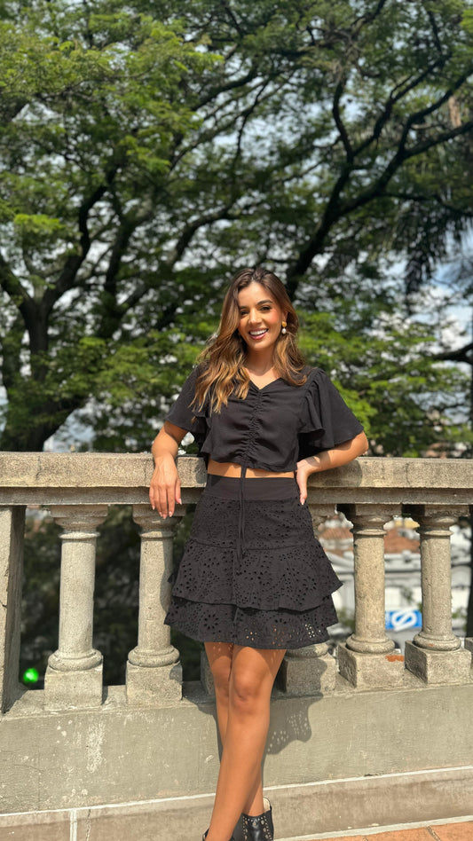 Falda Francia negra
