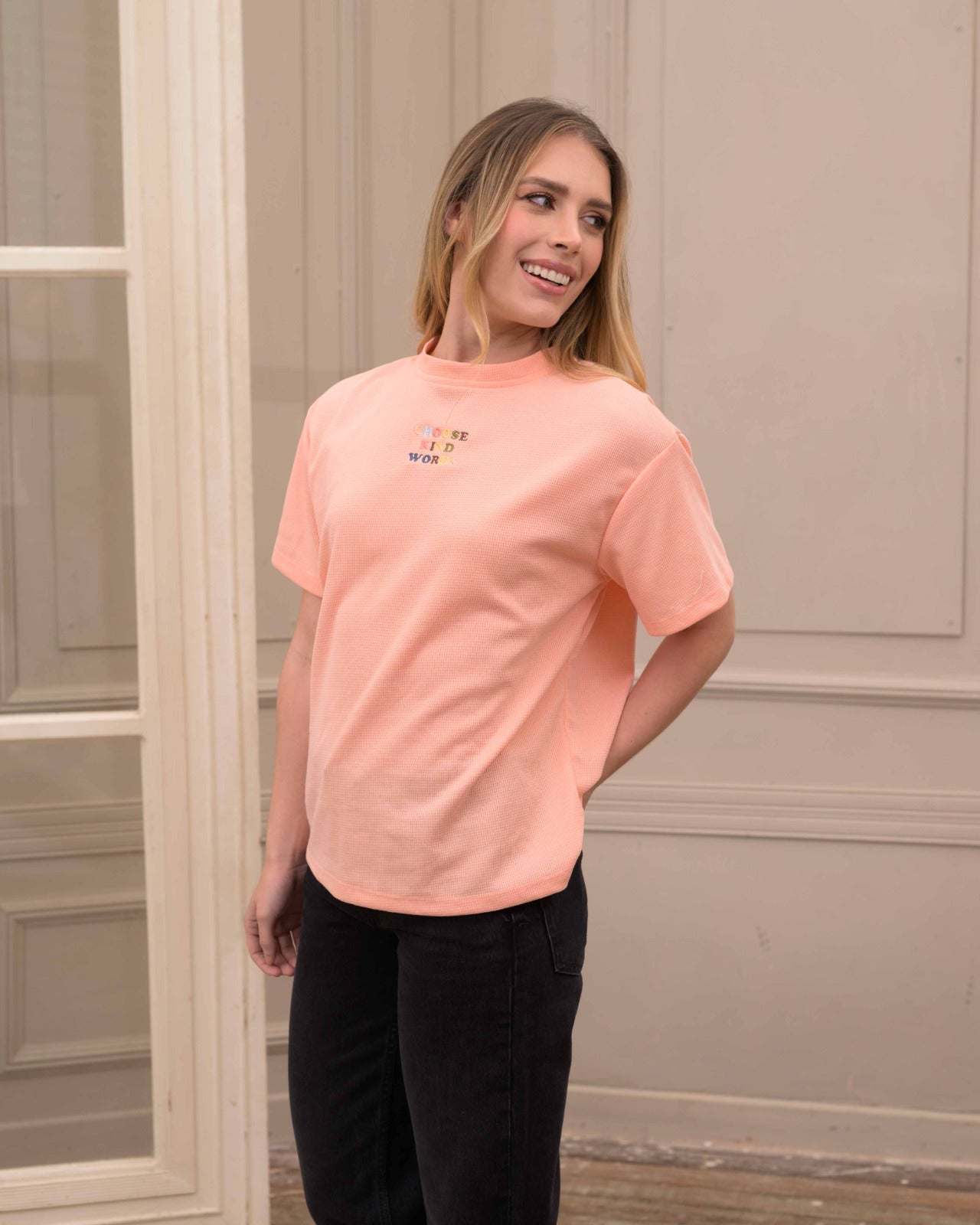 Camiseta Cali Wafer Coral