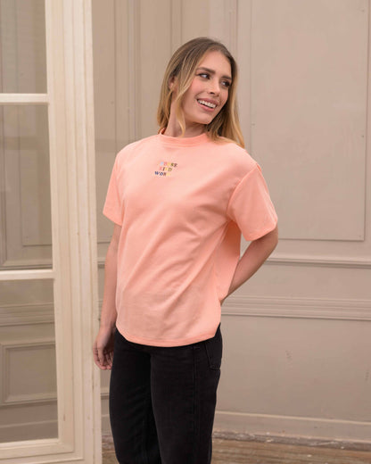 Camiseta Cali Wafer Coral