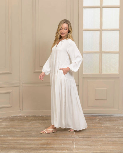 Vestido Eloísa Plane Marfil