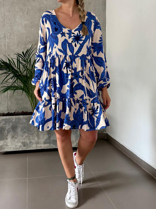 Vestido Santana Happy Blue
