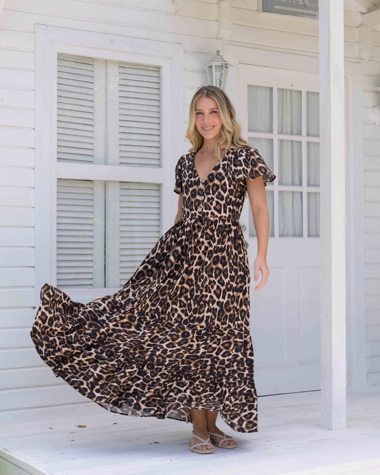 Vestido Praga Print Café