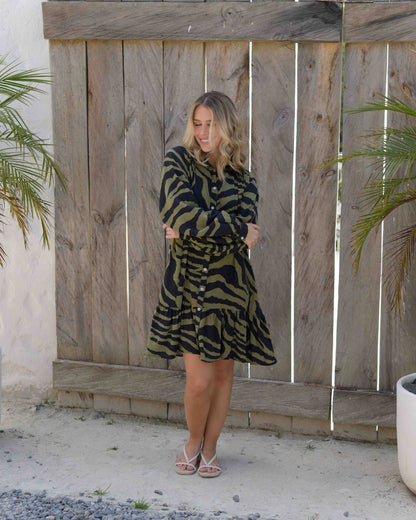 Vestido Yasmín Africa verde