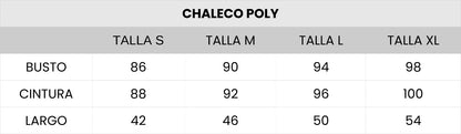 Chaleco Poly granada