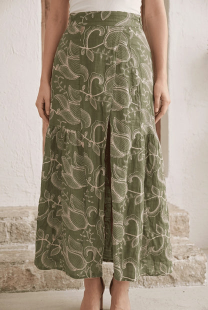 Falda Fresya verde