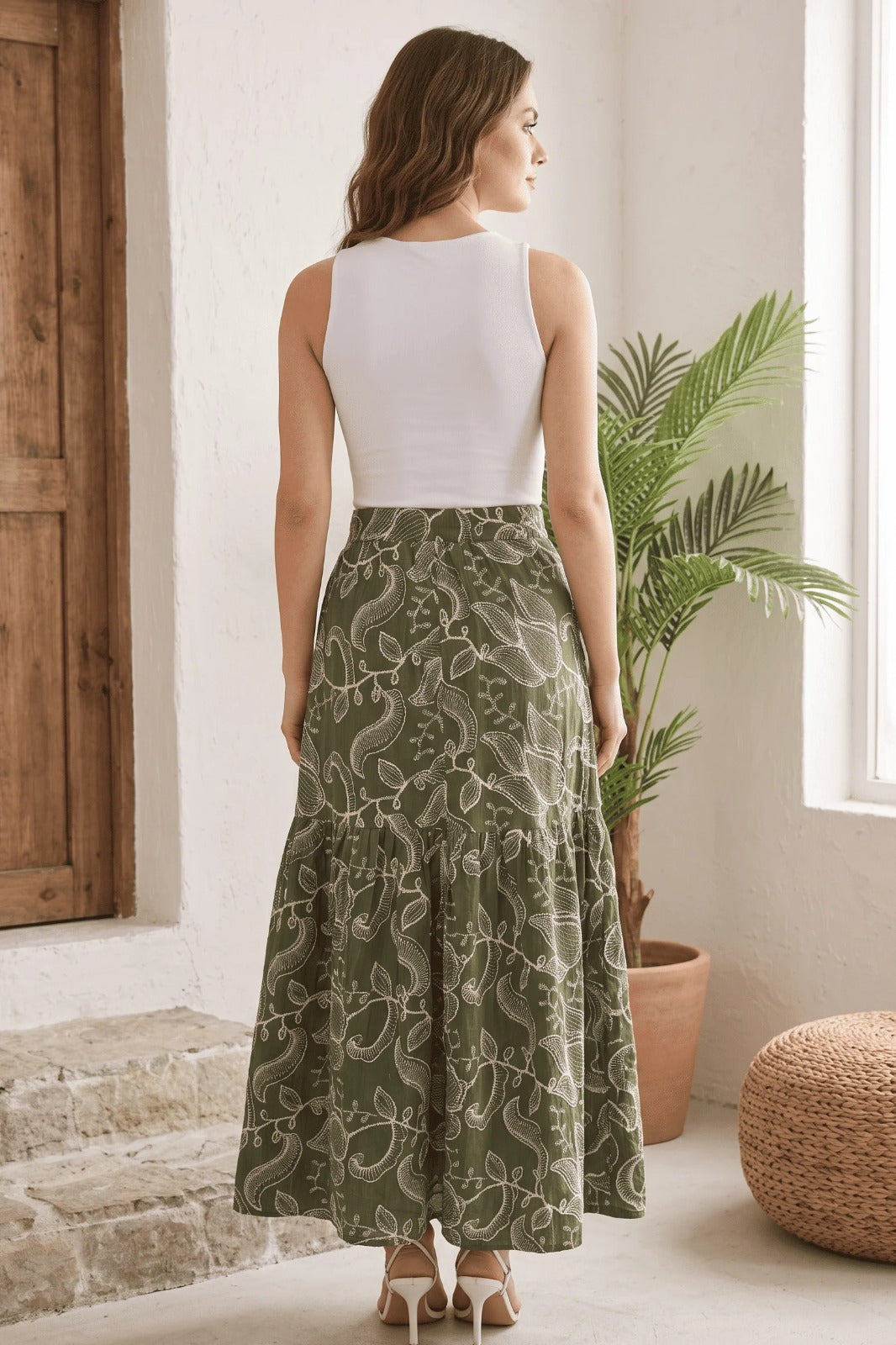 Falda Fresya verde