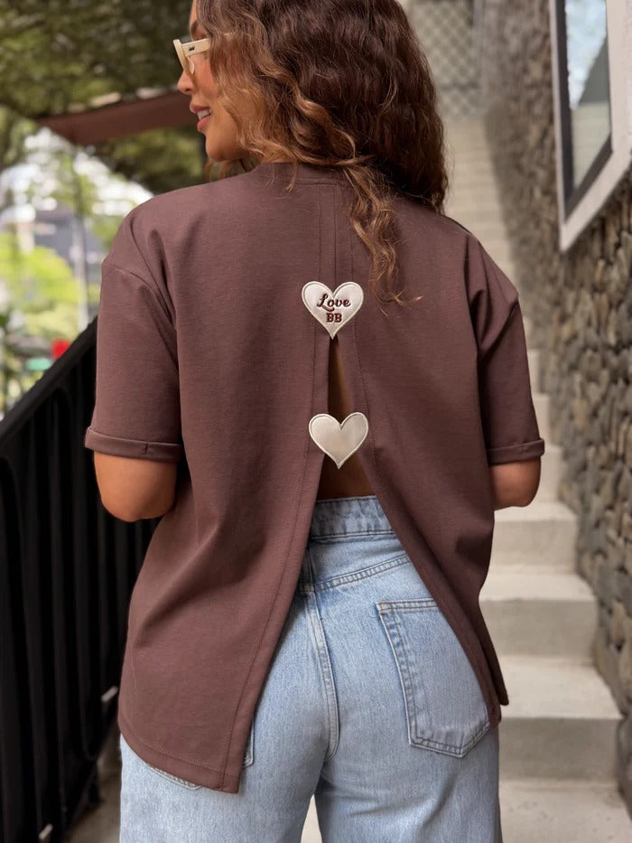 Camiseta Love back café