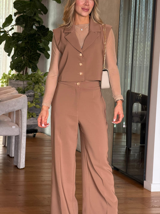 Pantalón Chanel Café
