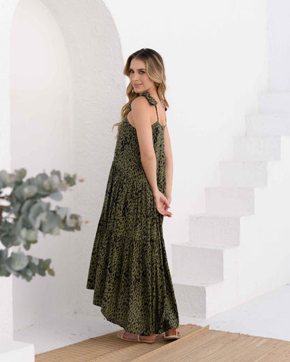 Vestido March print verde