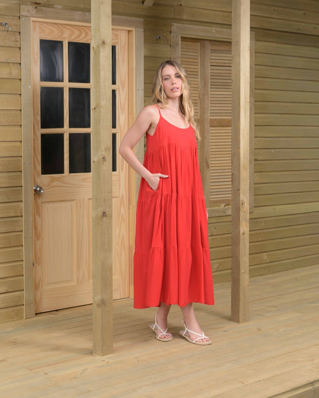 Vestido Cereza Plane red