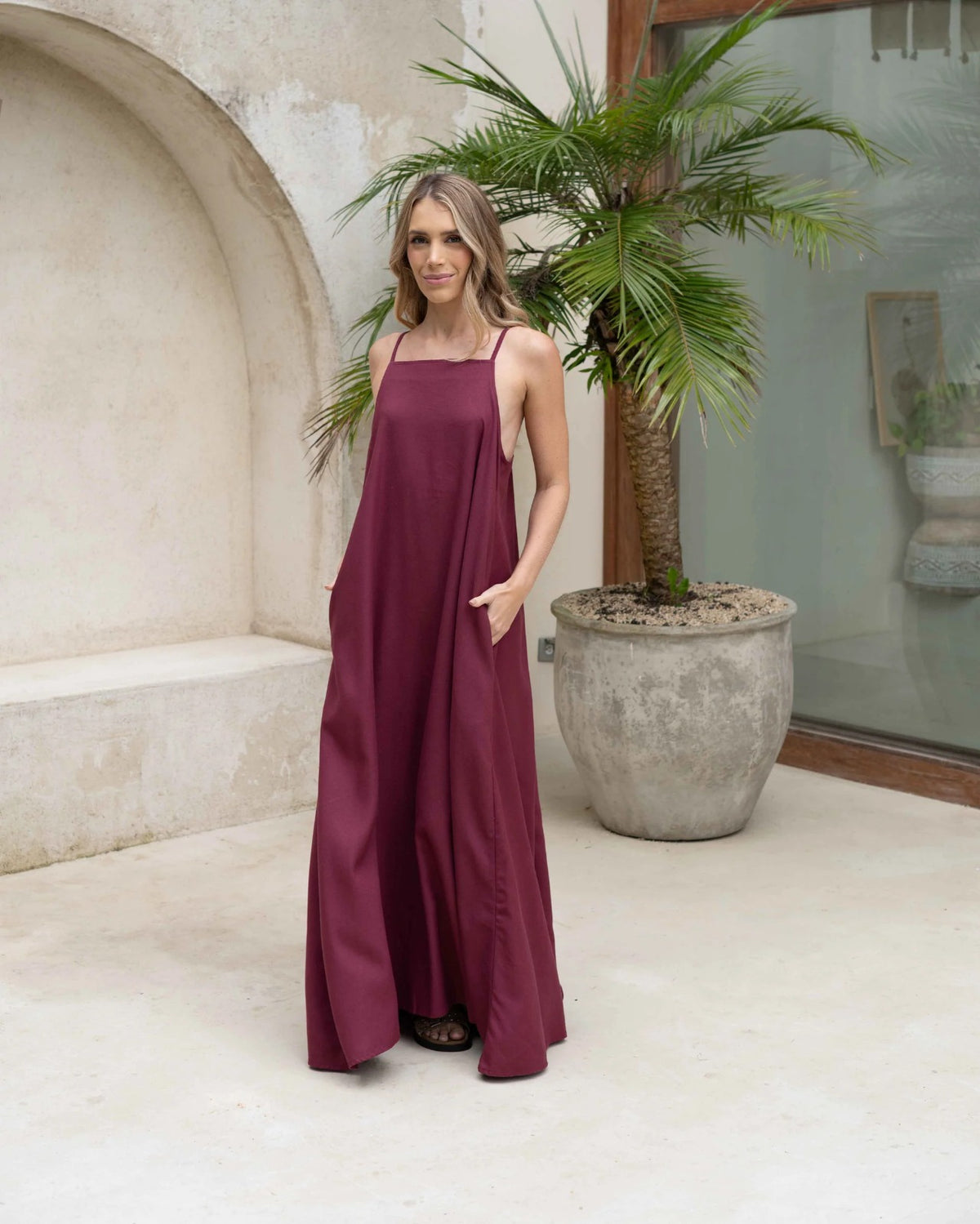 Vestido Aitana Plane vino