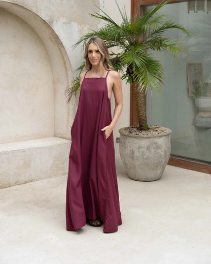 Vestido Aitana Plane vino