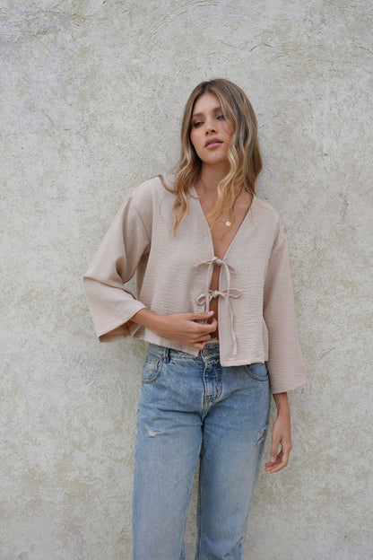 Blusa Tauro Taupe