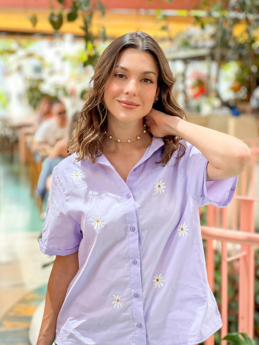Camisa Margarita Lila