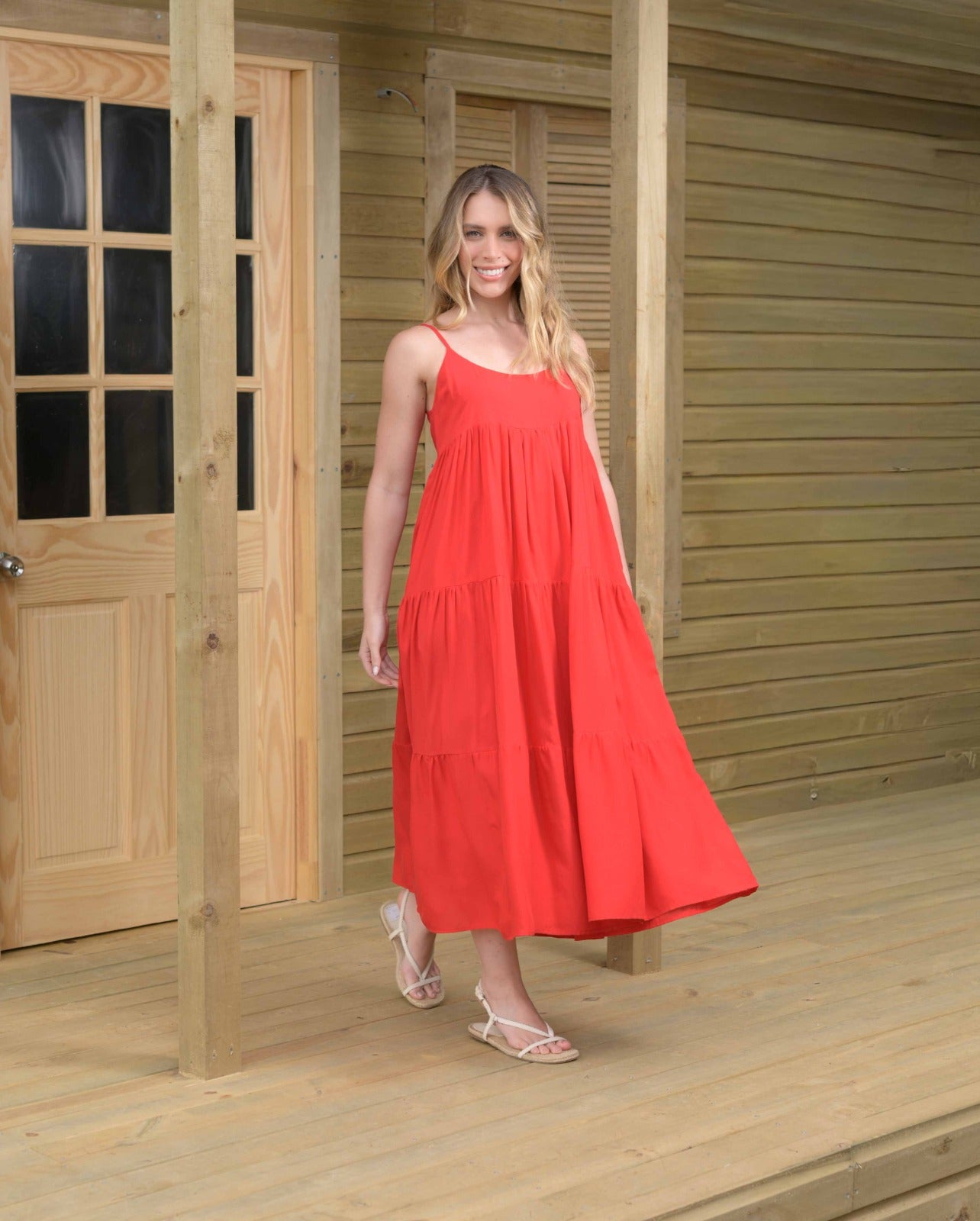 Vestido Cereza Plane red