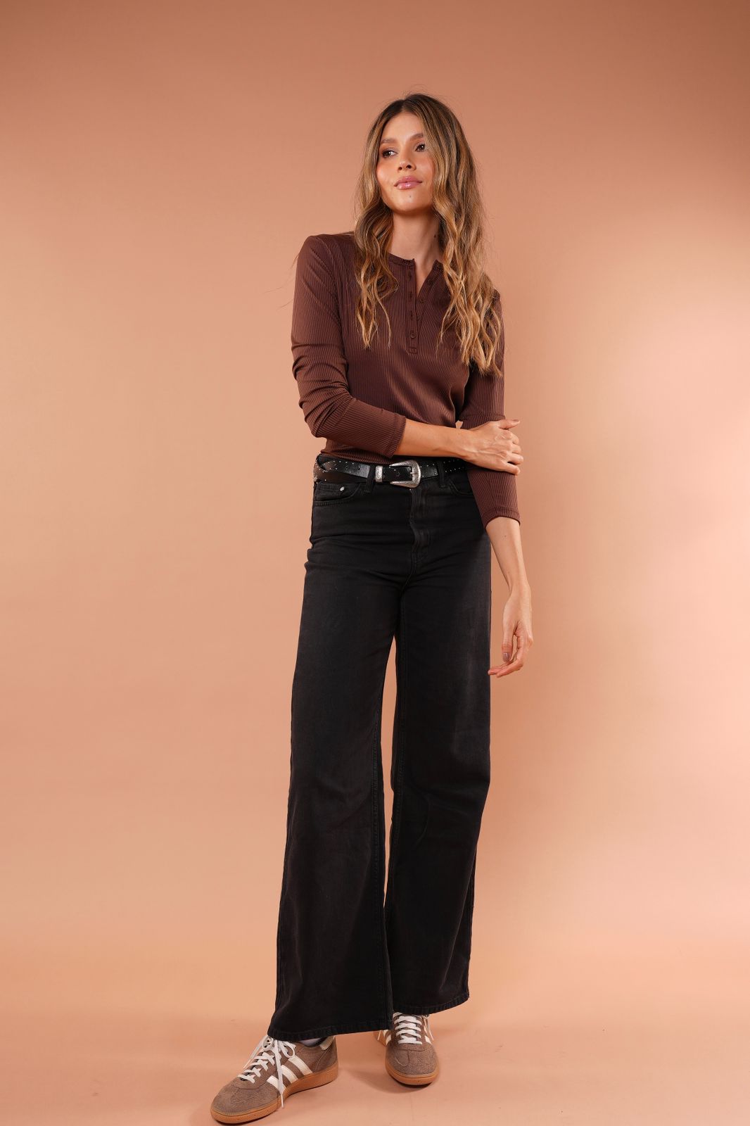 Camiseta Perla café