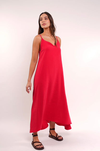 Vestido Olivia Cereza