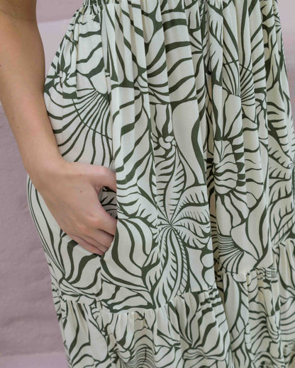 Vestido Sally Shell verde