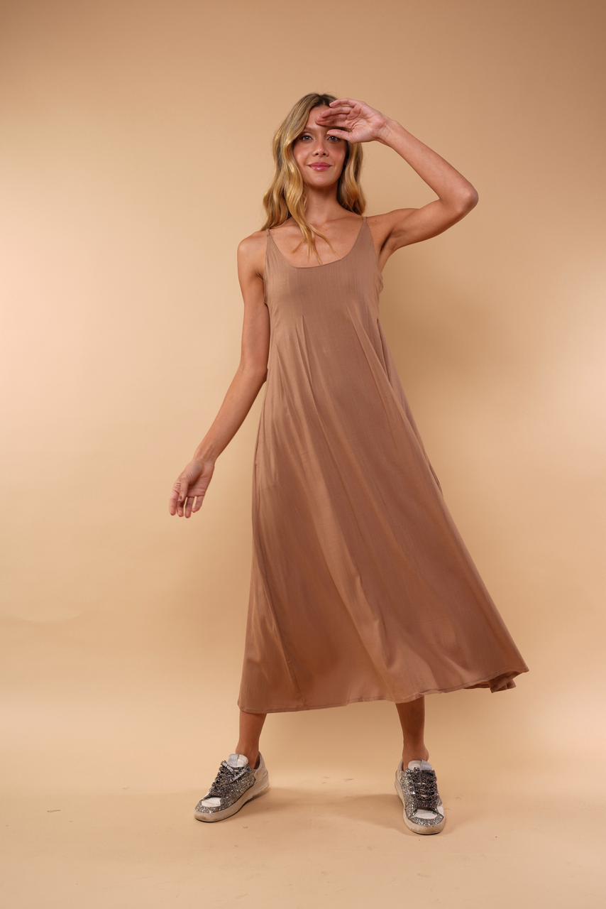 Vestido Salomé Taupe