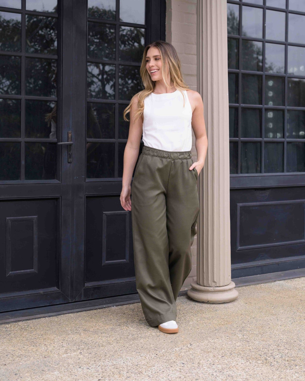 Pantalón Cande Plane verde