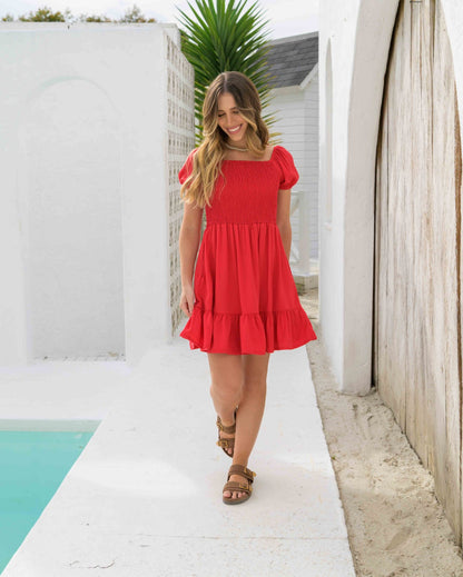 Vestido Maite Plane Red