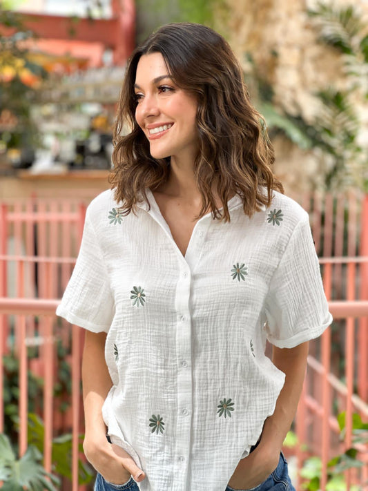 Camisa Margarita Crudo