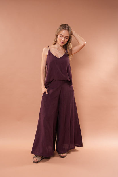 Pantalón Prisma Uva