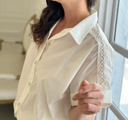 Blusa Manzana Crudo