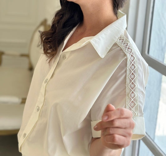 Blusa Manzana Crudo
