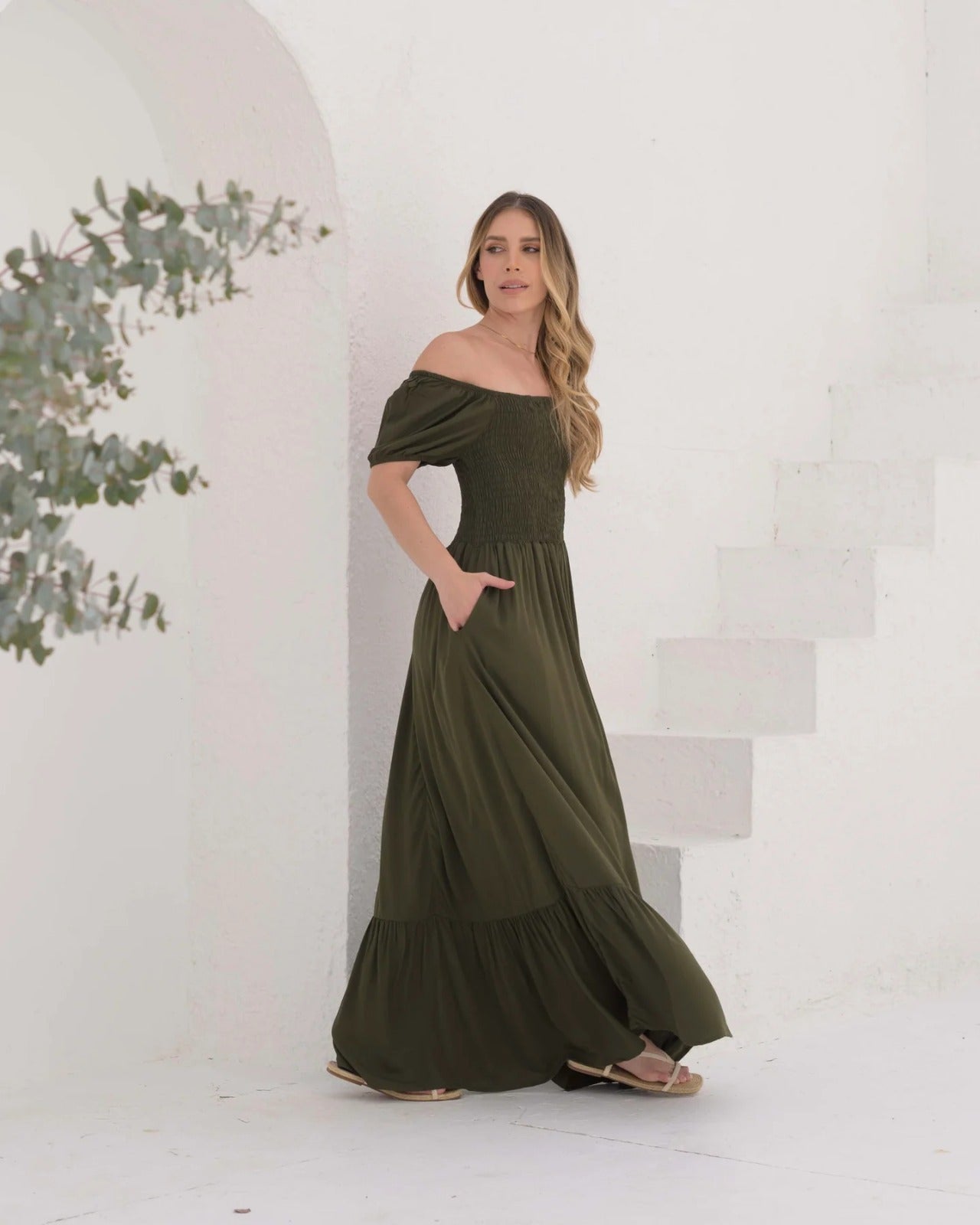Vestido Katy Plane verde