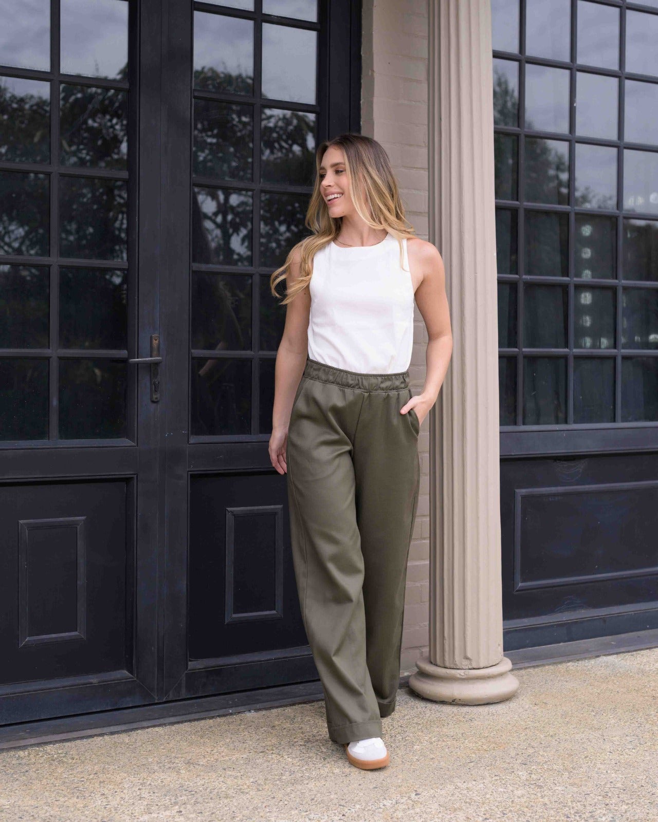 Pantalón Cande Plane verde